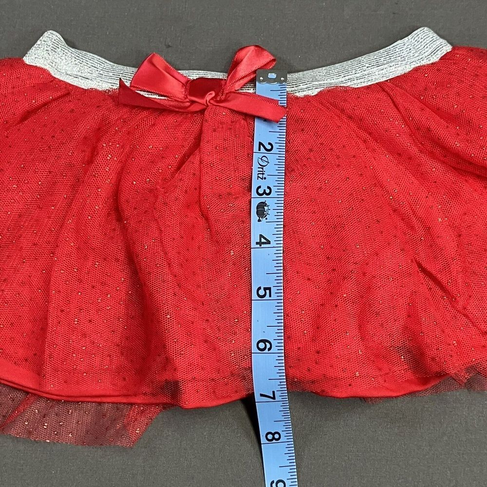 Little Lass Girl Skirt Tights Set / 18M / Santa Elf/ 3 Pieces /Christmas Holiday - Picture 4 of 16